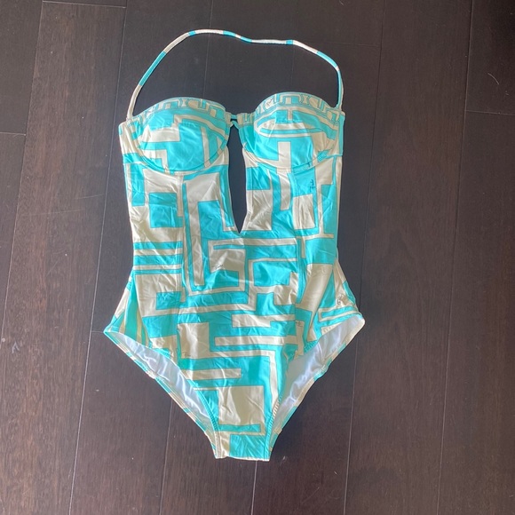 Emilio Pucci vintage one piece swimsuit size S